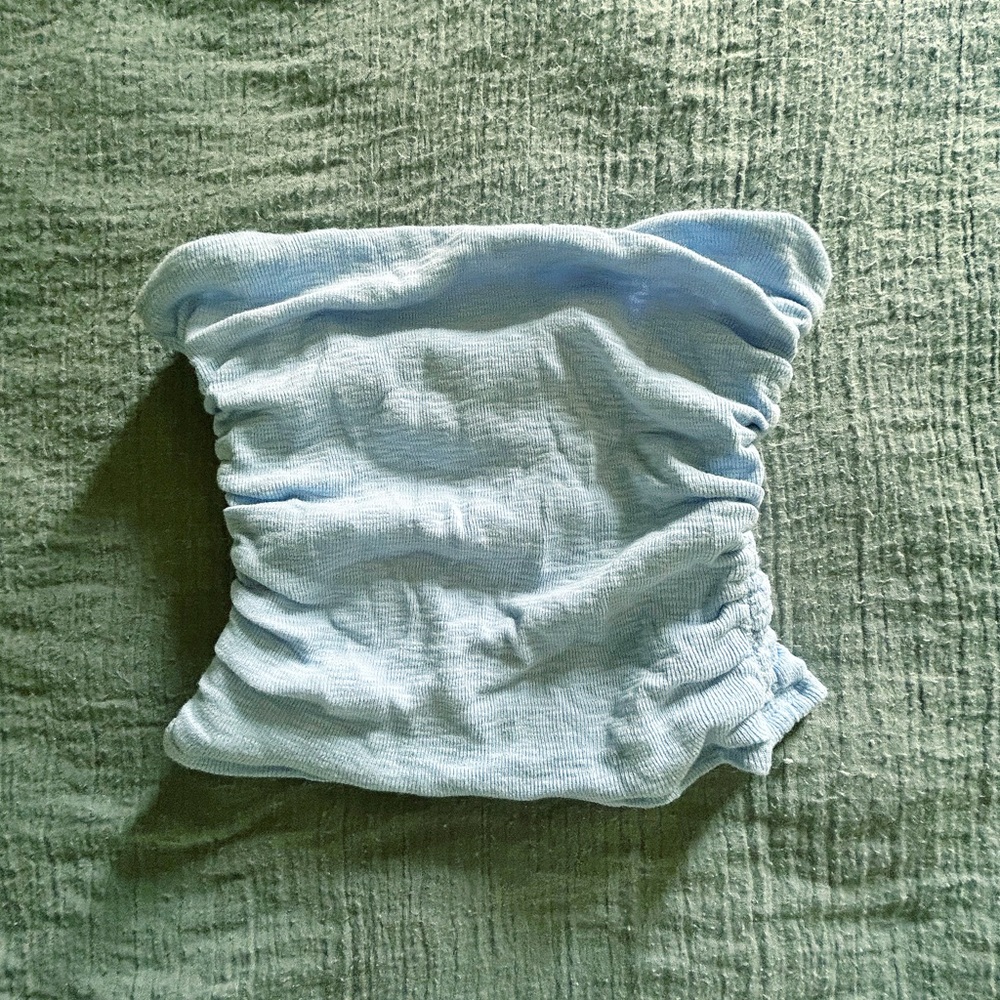 Free People Baby Blue Tube Top - Picture 2 of 2